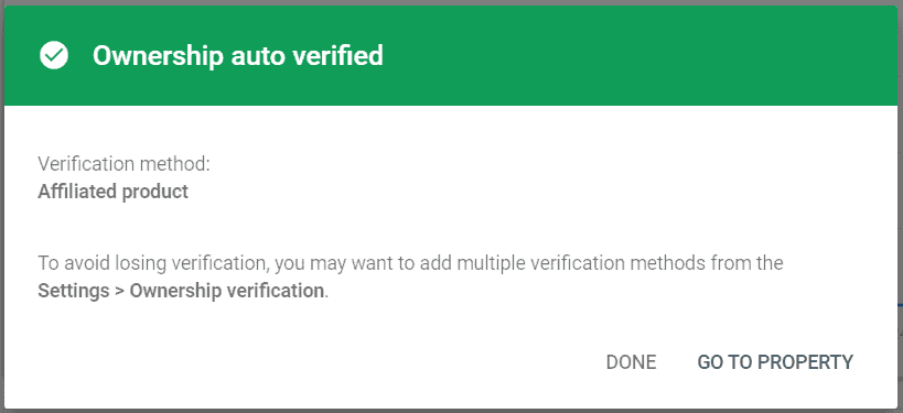 GSC auto-verify