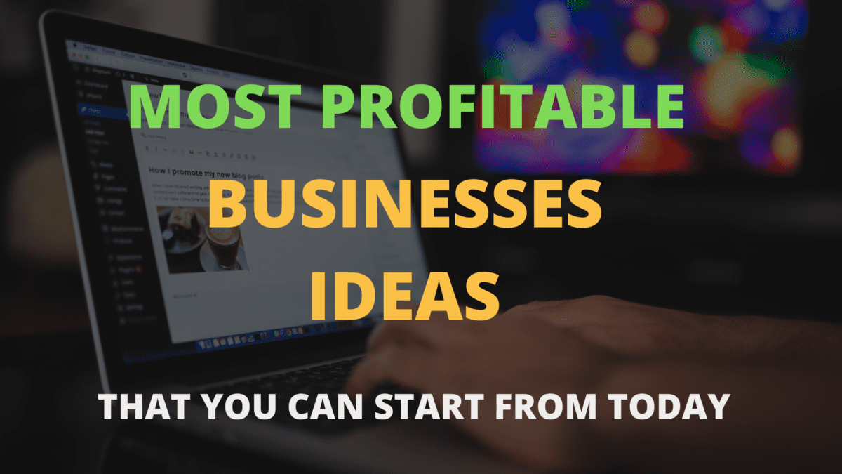Most Profitable Online Businesses